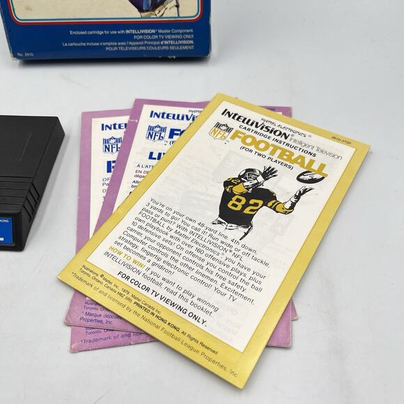 NFL Football Intellivision Game - Boxed, Manual Included! - Picture 2 of 13